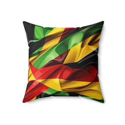 Spun Polyester Square Pillow - Colours Of Zion