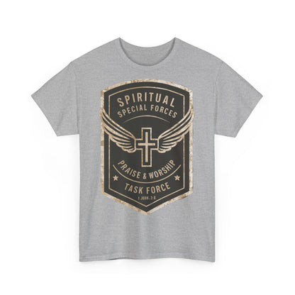 Unisex Heavy Cotton T-shirt - Spiritual Wars Praise & Worship