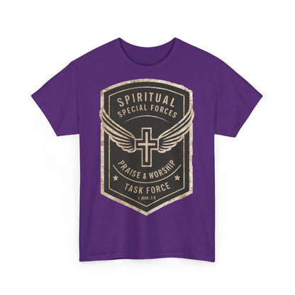 Unisex Heavy Cotton T-shirt - Spiritual Wars Praise & Worship