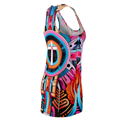 Women's Cut & Sew Racerback Dress (AOP) - Sema Neema Design