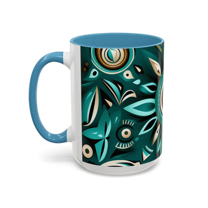 Accent Coffee Mug, 11oz - Flourishing Spirit Design