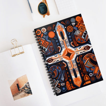 Spiral Notebook - Ruled Line - Faith in Mosaic Design - Romans 8:28