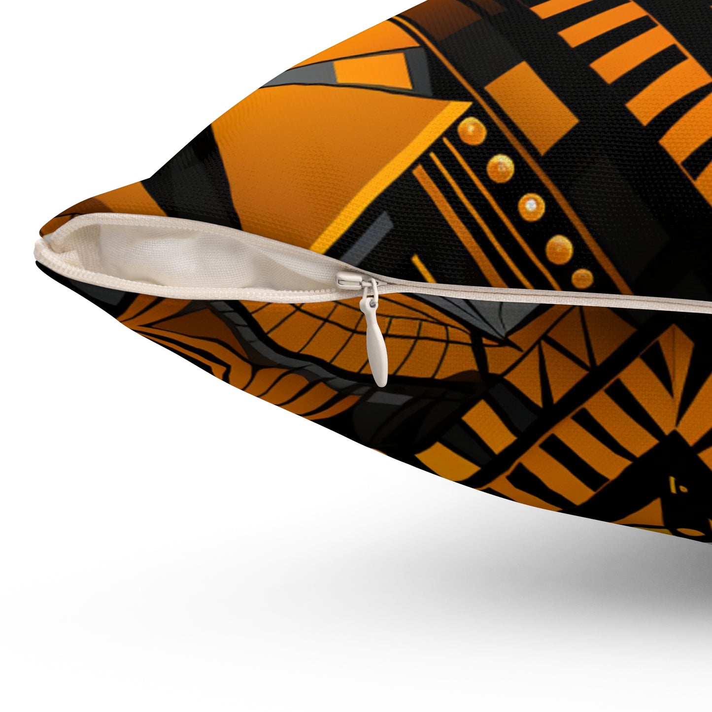 Spun Polyester Square Pillow - Luz, Design - Angola