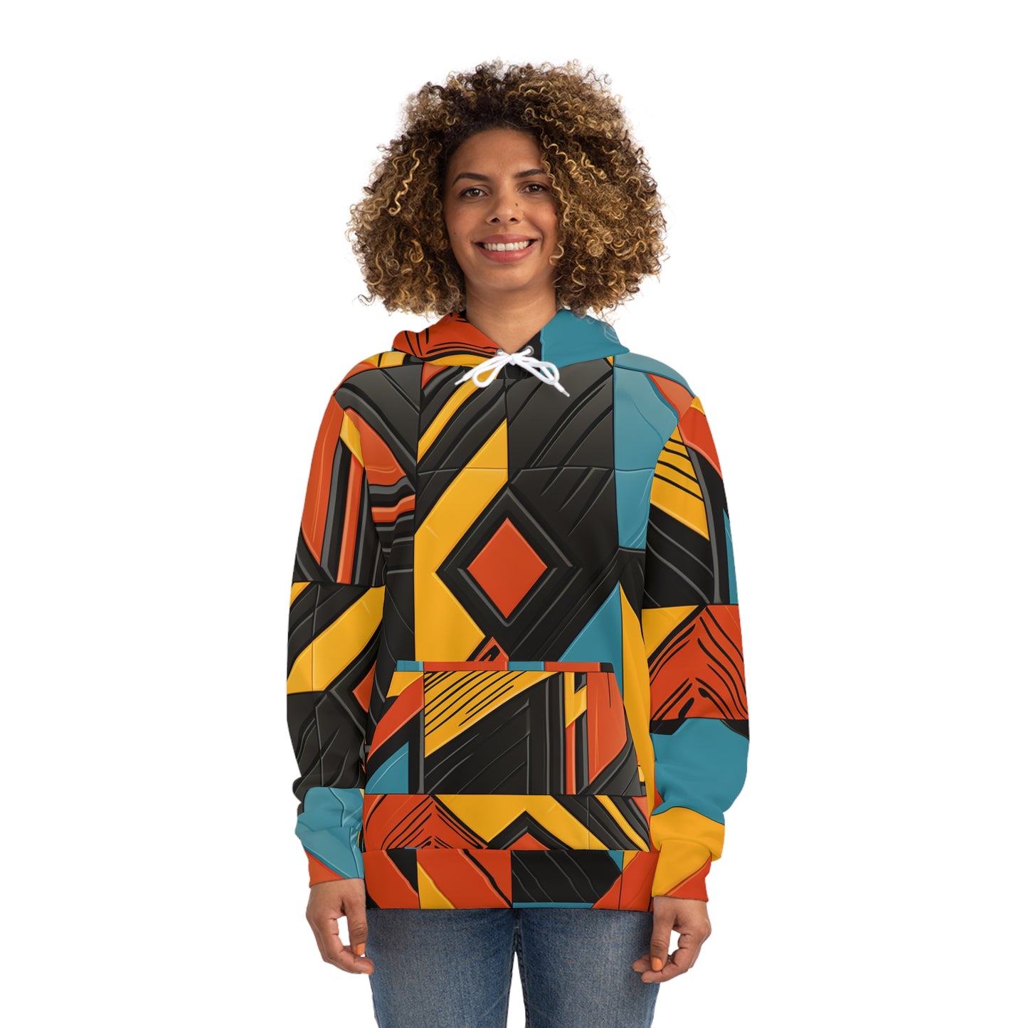 Fashion Hoodie - African Mosaic Design