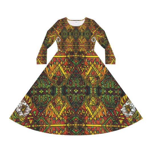 Women's Long Sleeve Dance Dress - Theodosia Okoh Design