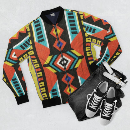 Men's Bomber Jacket - Eternal Flame Design