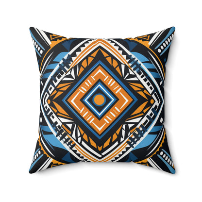 Spun Polyester Square Pillow - Bukhosi Design