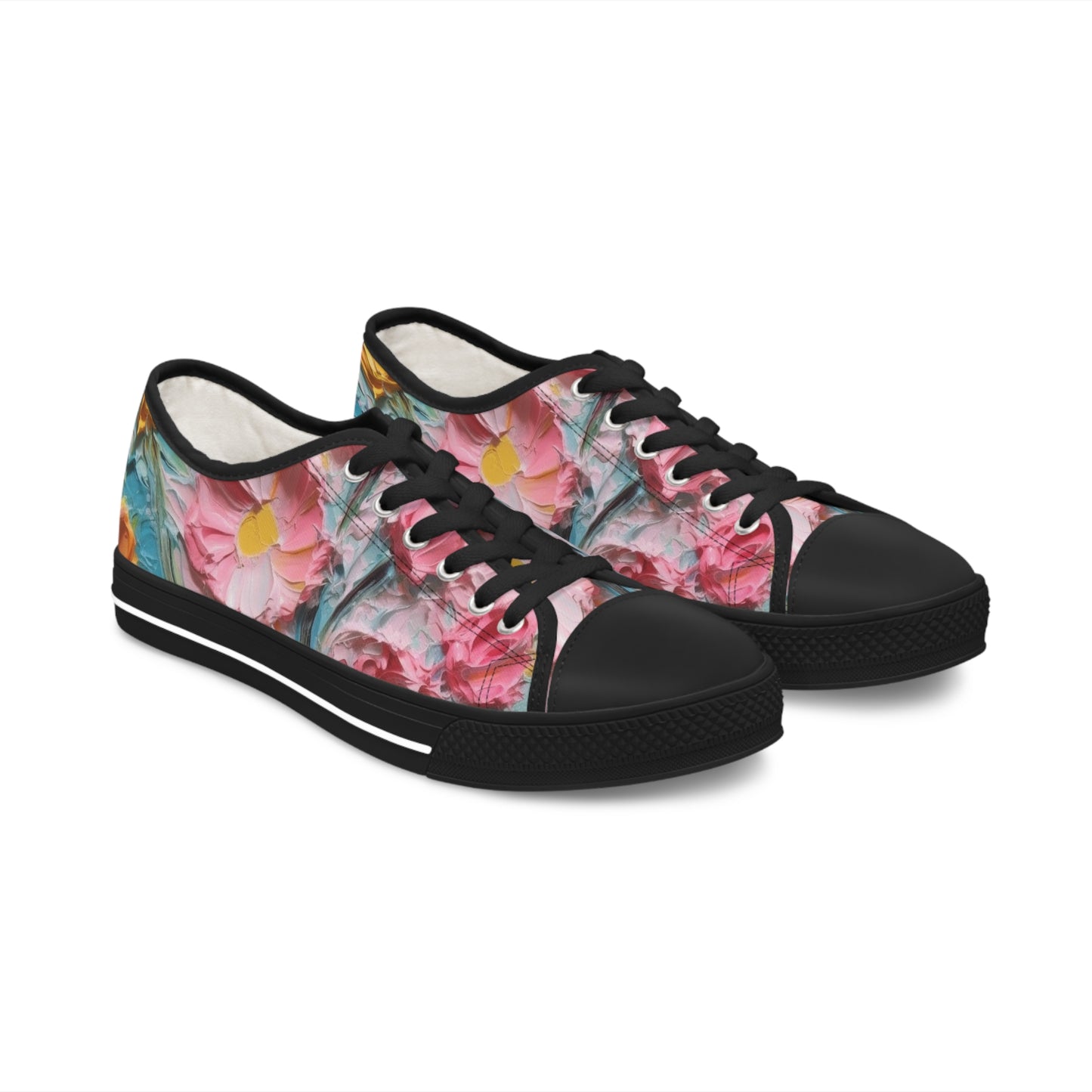 Women's Low Top Sneakers - Flowers Of Heaven Design