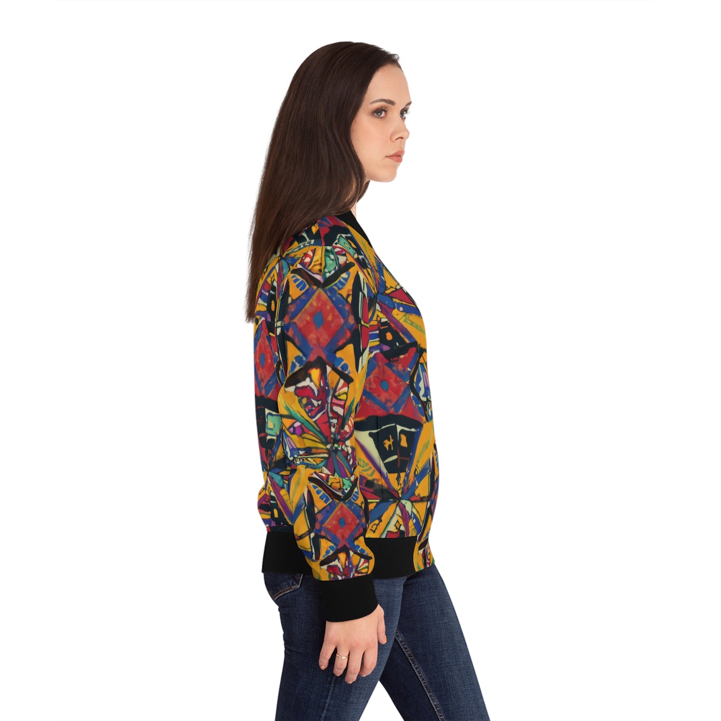 Women's Bomber Jacket - Unshakable Hope Design