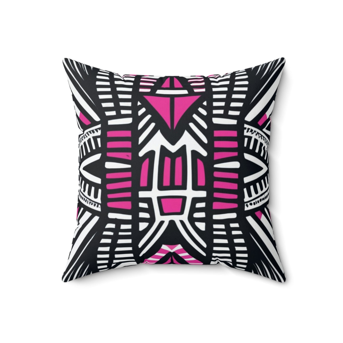 Spun Polyester Square Pillow - Nkumbu Design