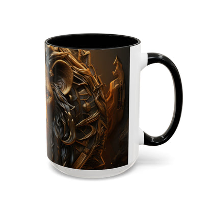 Accent Coffee Mug, 11oz - Lion of Majesty Design