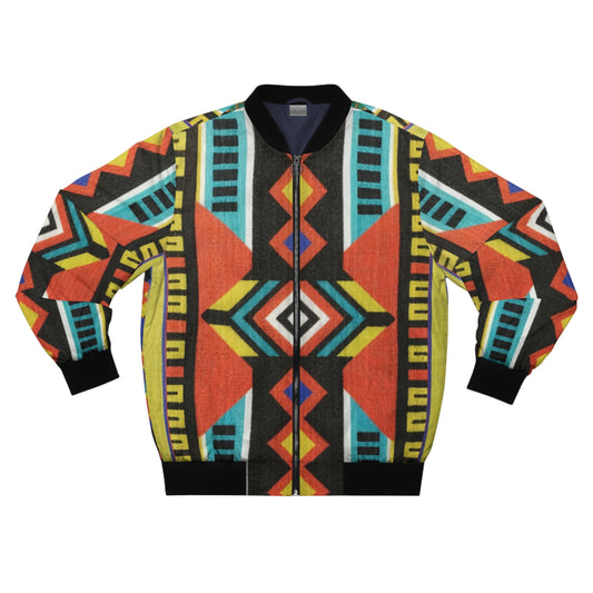 Men's Bomber Jacket - Eternal Flame Design