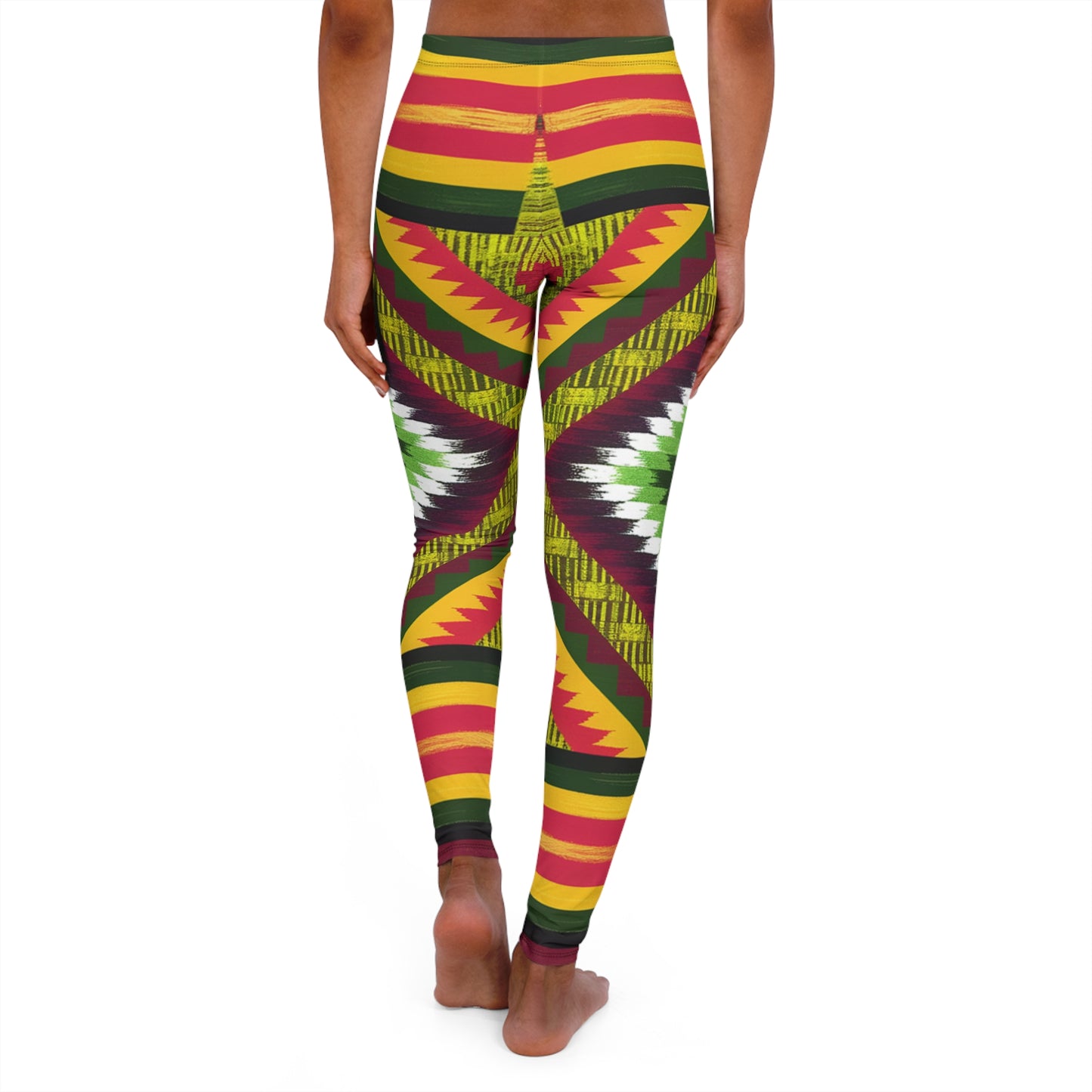 Women's Spandex Leggings - Joyful Bloom Design