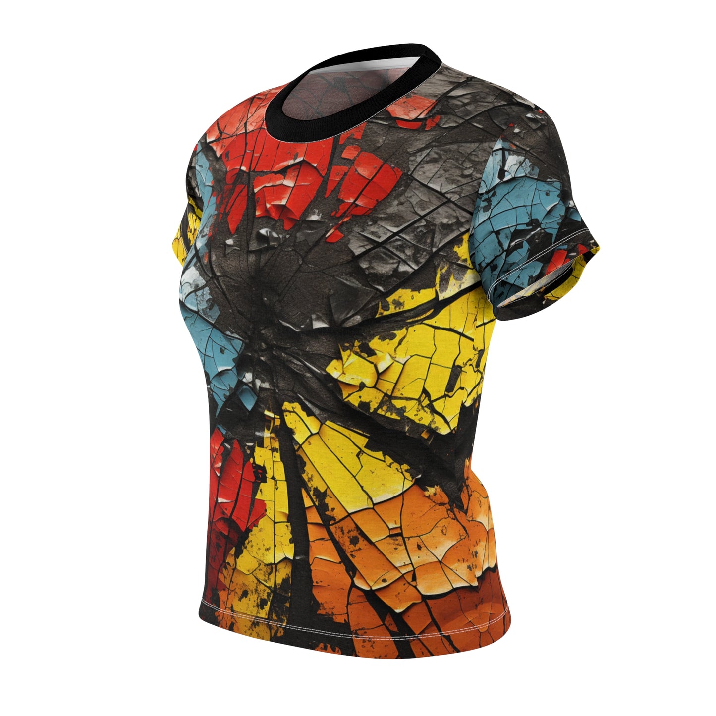 Women's Cut & Sew T-shirt - Fractured Unity Design