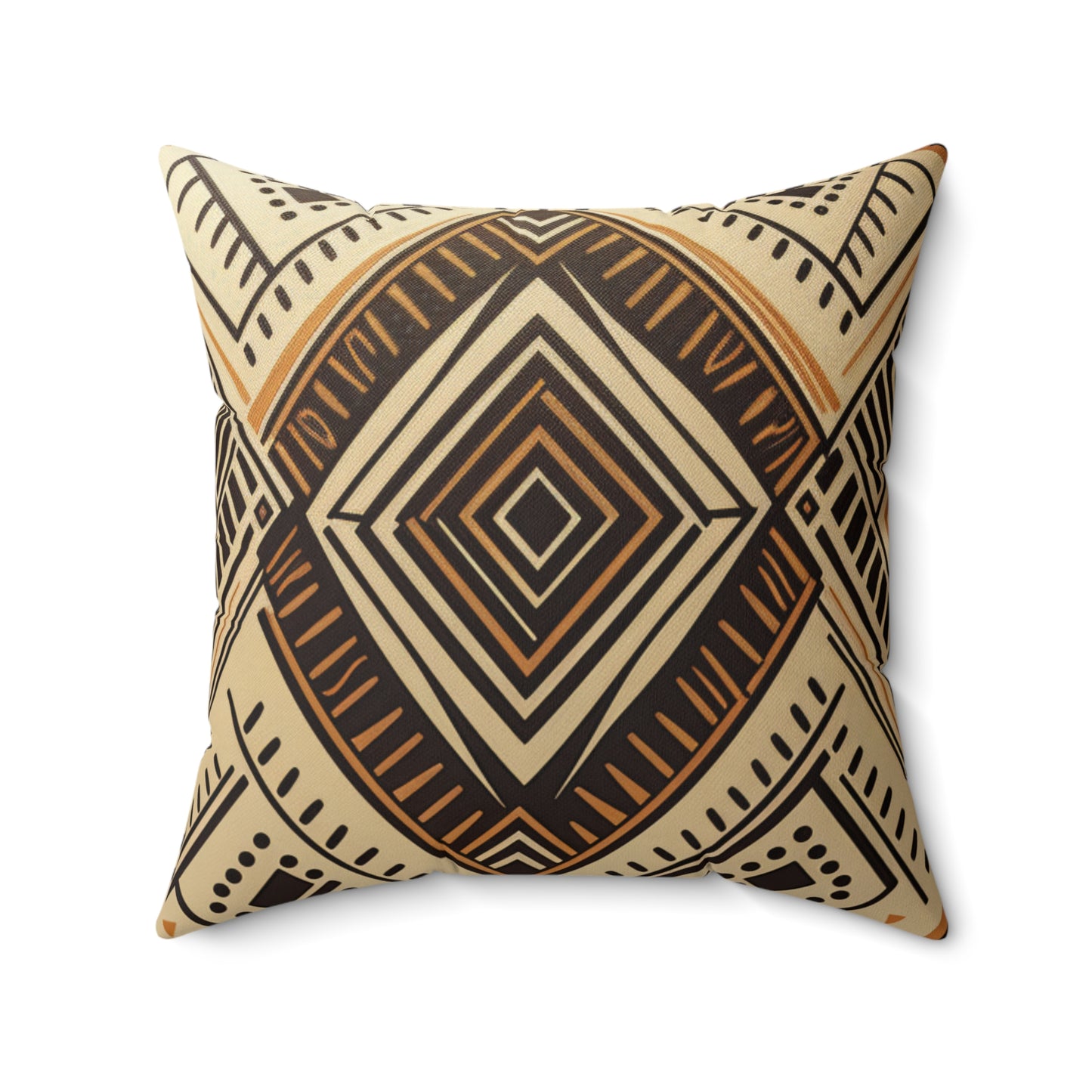 Spun Polyester Square Pillow - Kalahari Accord Design
