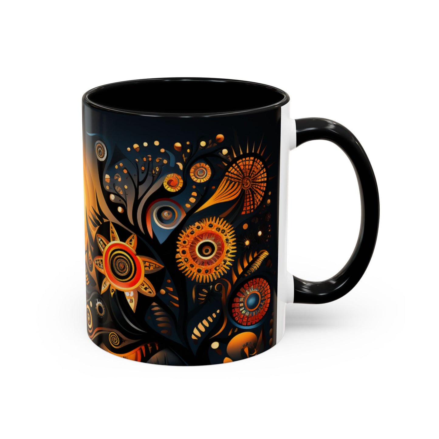 Accent Coffee Mug, 11oz - Sunrise Harmony Design