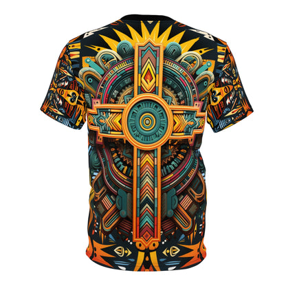 Unisex Cut & Sew Tee (AOP) - Tribal Fusion Design