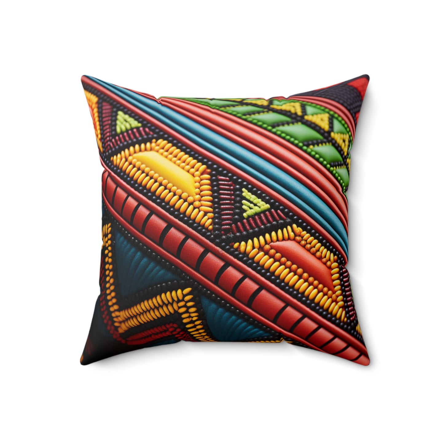 Spun Polyester Square Pillow - Nkazana Design