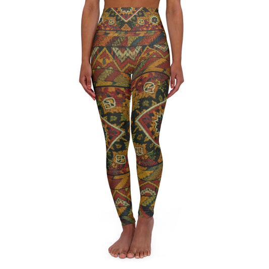 High Waisted Leggings - Waves of Redemption Design