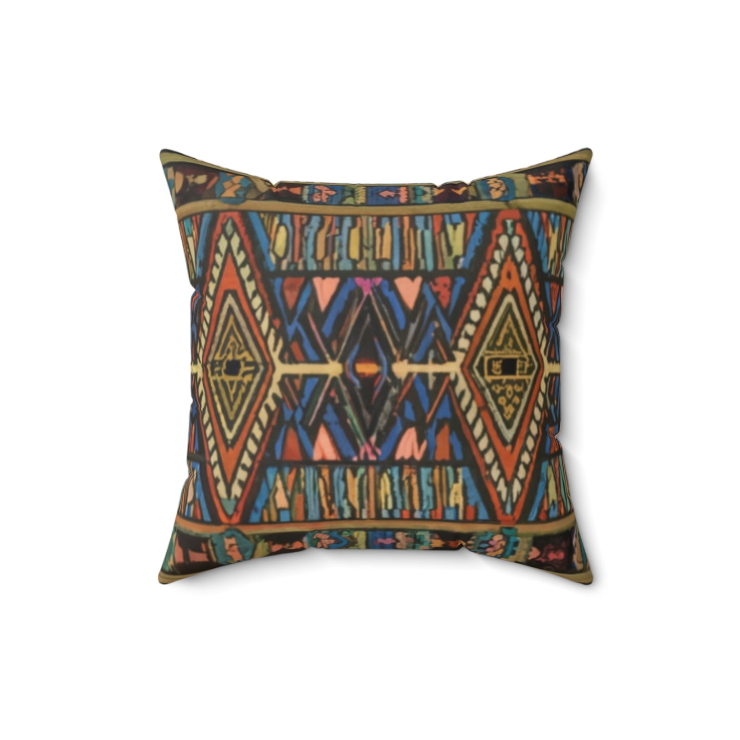 Spun Polyester Square Pillow - Radiance of Creation Design