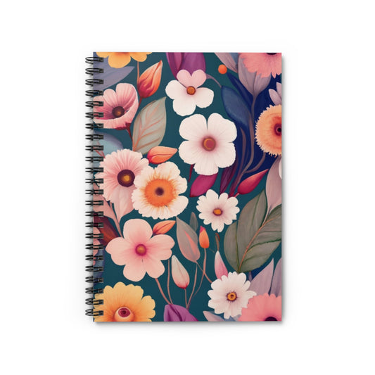 Spiral Notebook Ruled Line - Hope Flowers