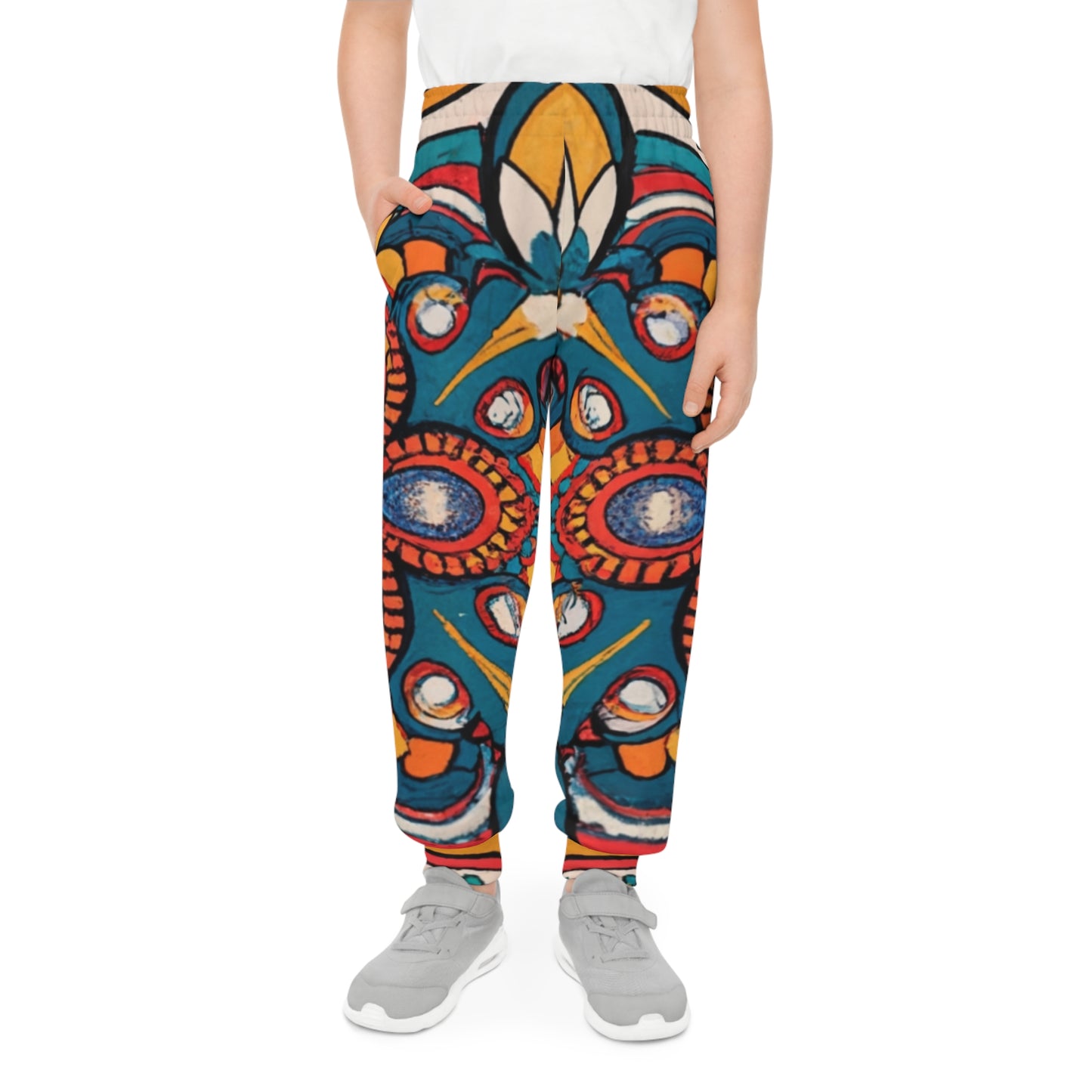 Unisex Youth Joggers - Harmony Quilt Design