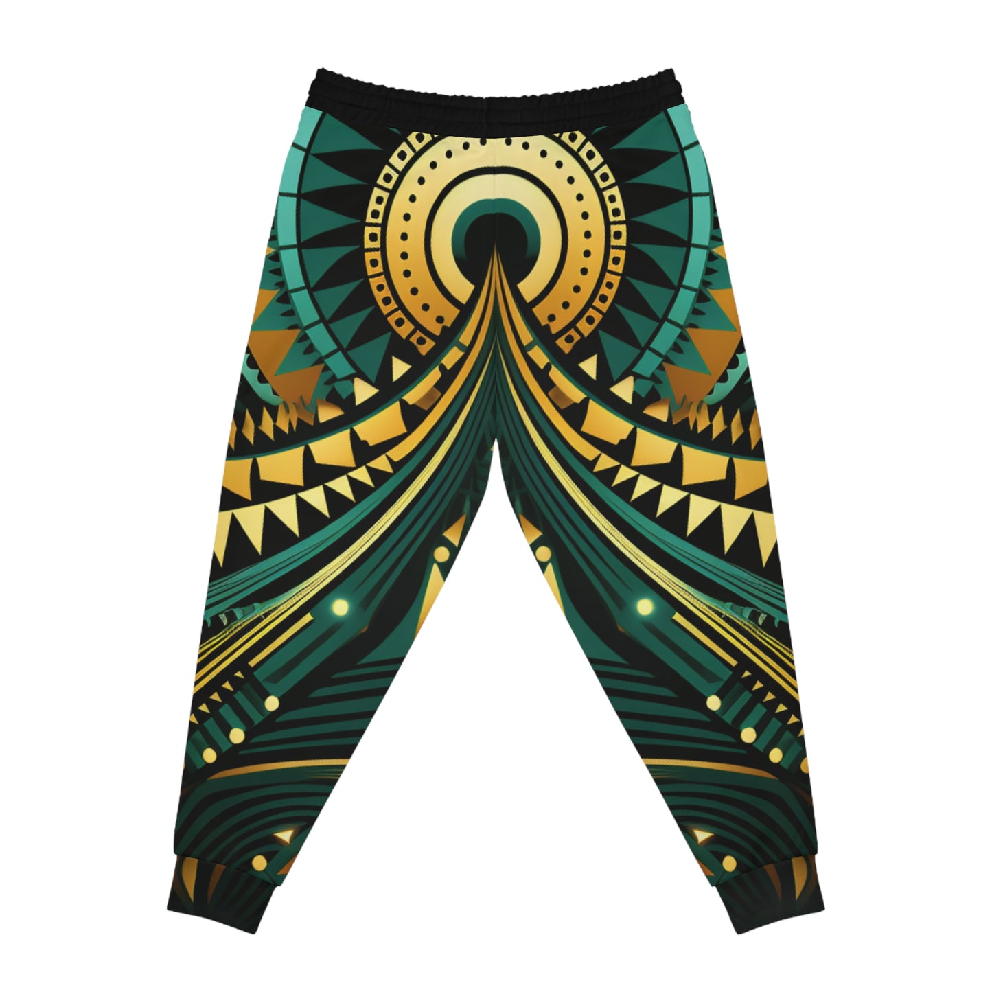 Athletic Joggers - African Emerald Design