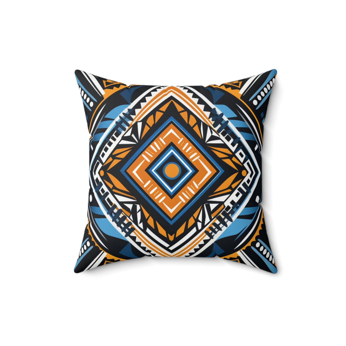 Spun Polyester Square Pillow - Bukhosi Design