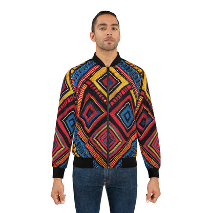 Men's Bomber Jacket - Chevron Unity Design