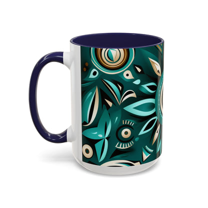 Accent Coffee Mug, 11oz - Flourishing Spirit Design