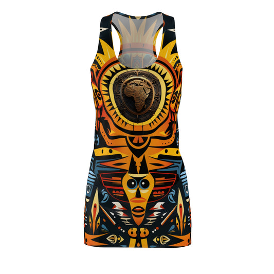 Women's Cut & Sew Racerback Dress - Tribal Fusion Design