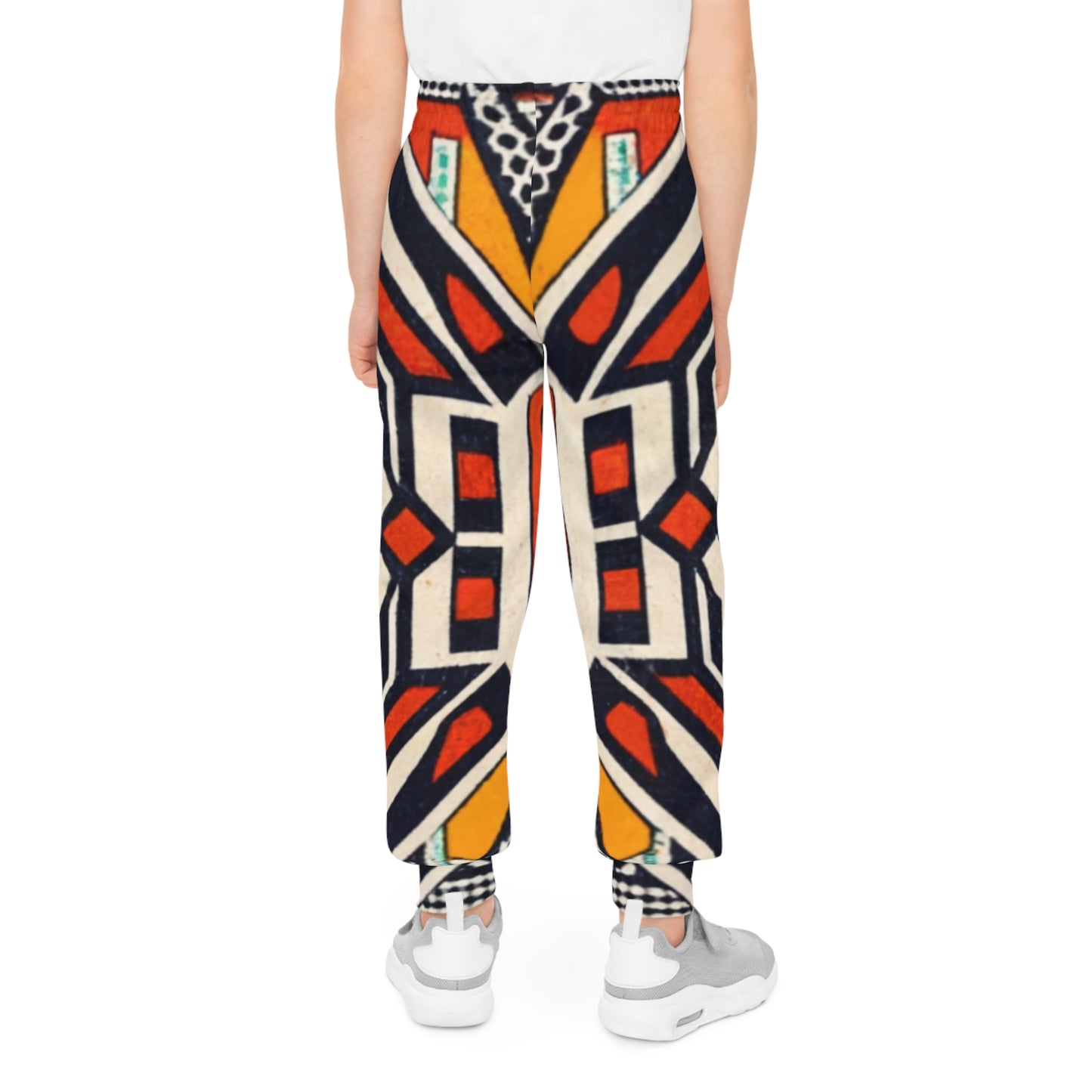 Unisex Youth Joggers - Cultural Mosaic Design