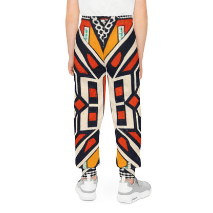 Unisex Youth Joggers - Cultural Mosaic Design