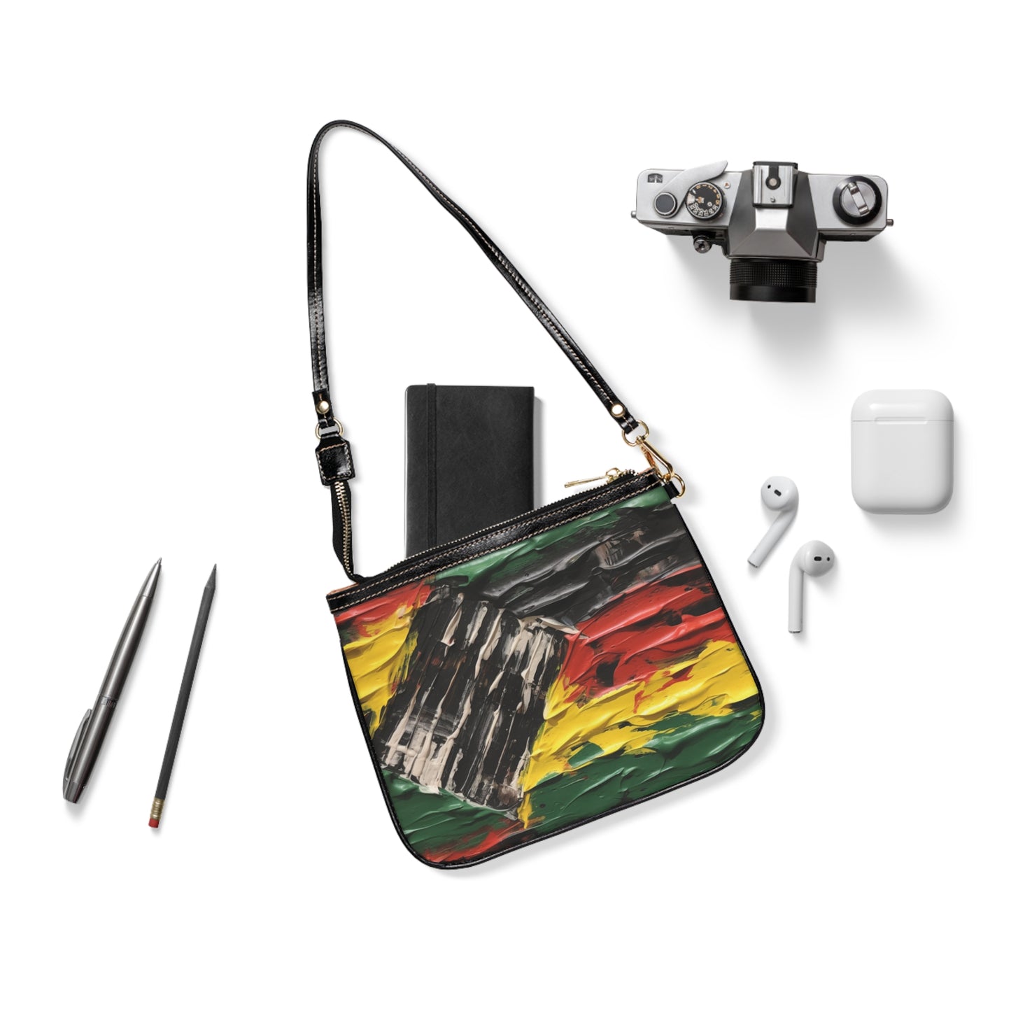 Small Shoulder Bag - Afro Abstract Design