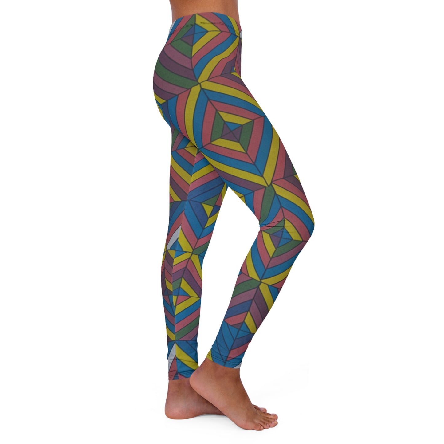 Women's Spandex Leggings - Harvest Glow Design