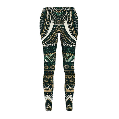Women's Cut & Sew Casual Leggings - Dashiki Dream Design - Hebrews 12:29