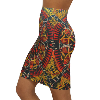 Women's Mini Skirt - Crown of Life Design