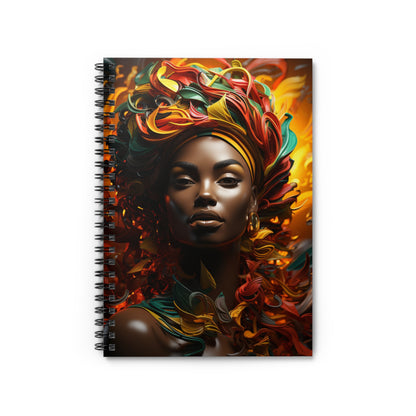 Spiral Notebook - Ruled Line - Crown of Glory Design