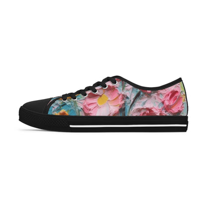 Women's Low Top Sneakers - Flowers Of Heaven Design