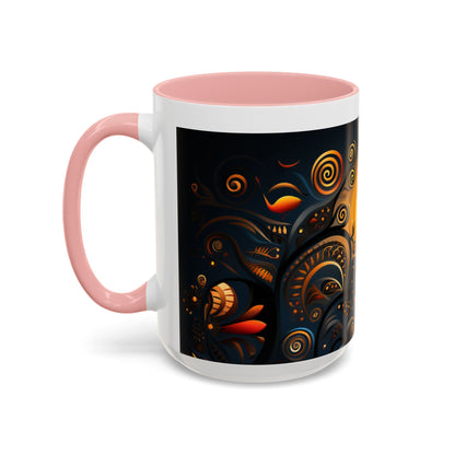 Accent Coffee Mug, 11oz - Sunrise Harmony Design