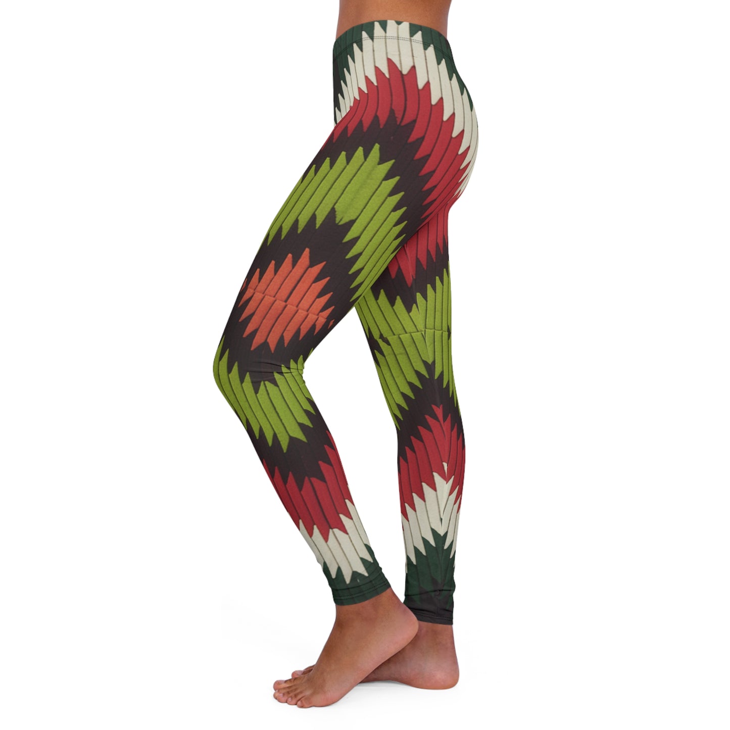 Women's Spandex Leggings - Covenant Flame Design