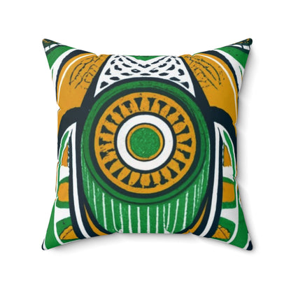 Spun Polyester Square Pillow - Sankofa Dreamscape Design