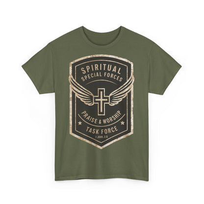 Unisex Heavy Cotton T-shirt - Spiritual Wars Praise & Worship