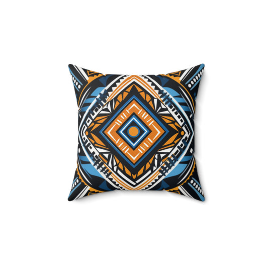 Spun Polyester Square Pillow - Bukhosi Design