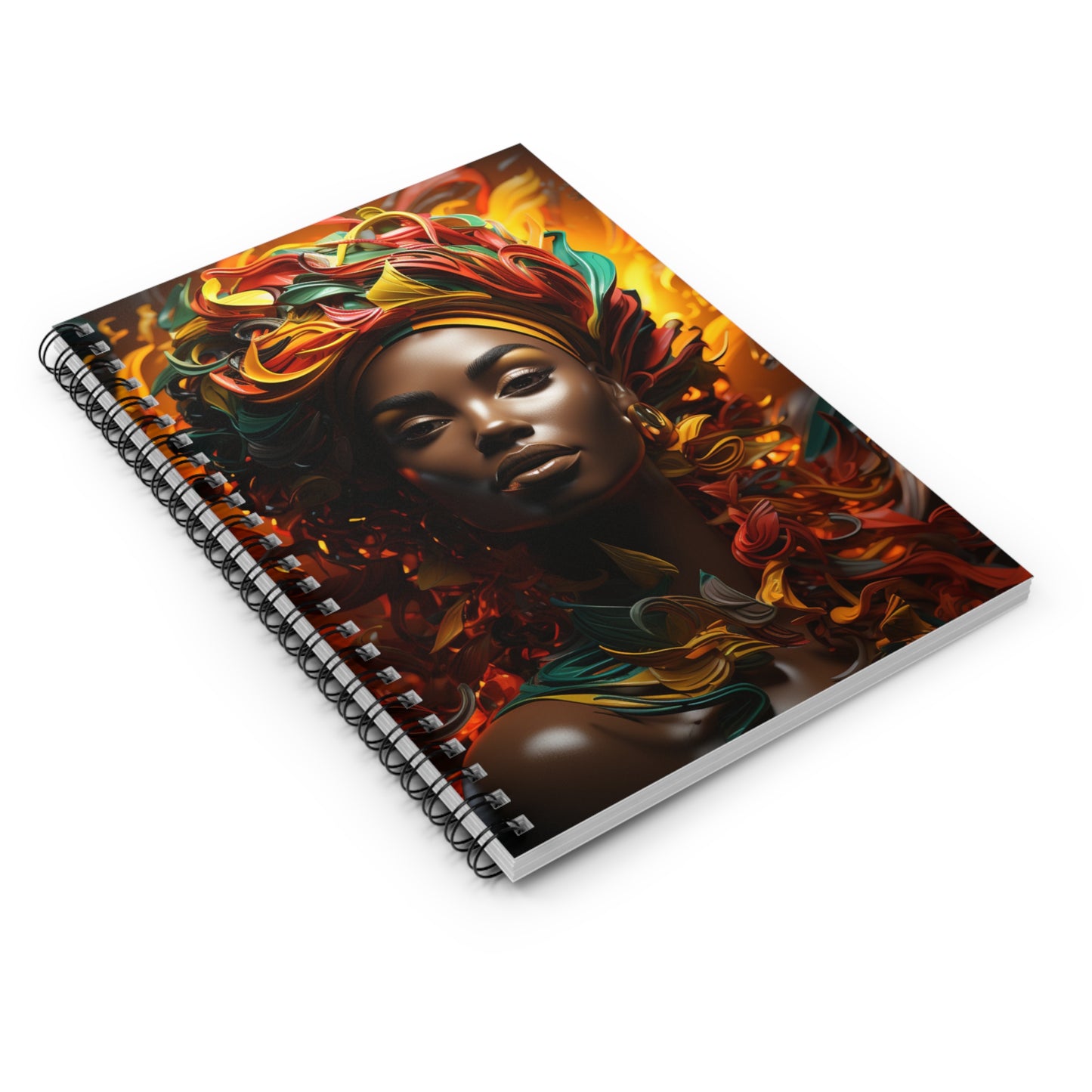 Spiral Notebook - Ruled Line - Crown of Glory Design