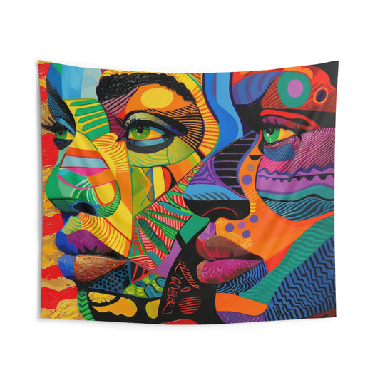 Indoor Wall Tapestries - Vibrant Unity Design