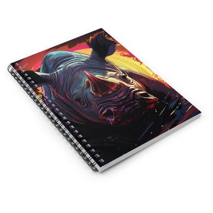 Spiral Notebook - Ruled Line - Save The Rhino Design