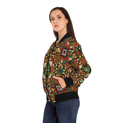 Women's Bomber Jacket - Divine Wisdom Design