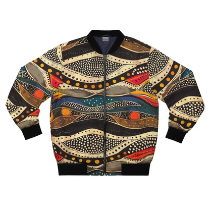 Men's Bomber Jacket - Waves of Promise Design