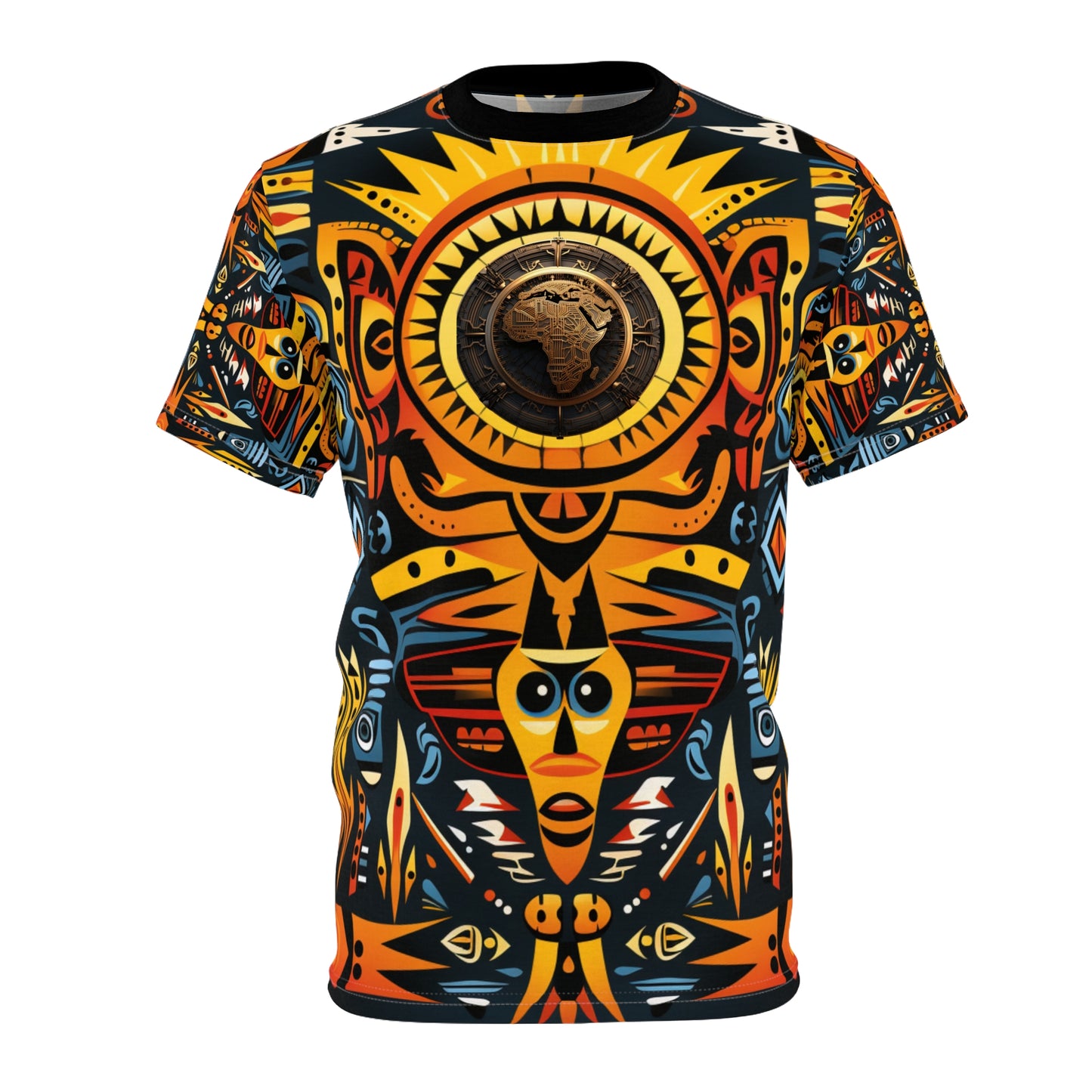 Unisex Cut & Sew Tee (AOP) - Tribal Fusion Design